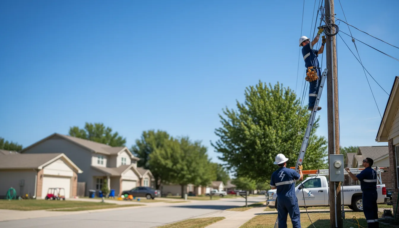 Residential electrician providing installation services in Six Lakes, MI
